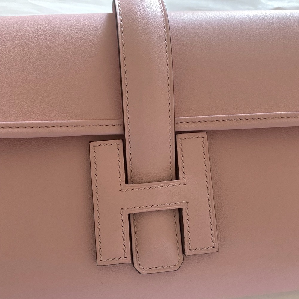 ❌SOLD❌ Authentic Hermès Jige Elan 29 Rose Sakura clutch - Picture 6 of 10